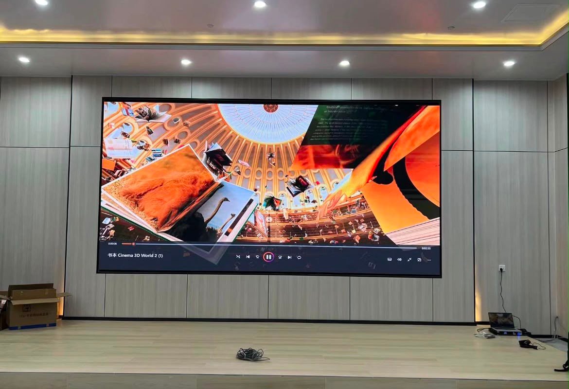 Indoor LED video wall installed inside a venue